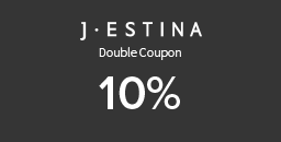 JESTINA DOUBLE COUPON 10%